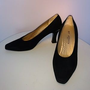 Black Suede Pumps